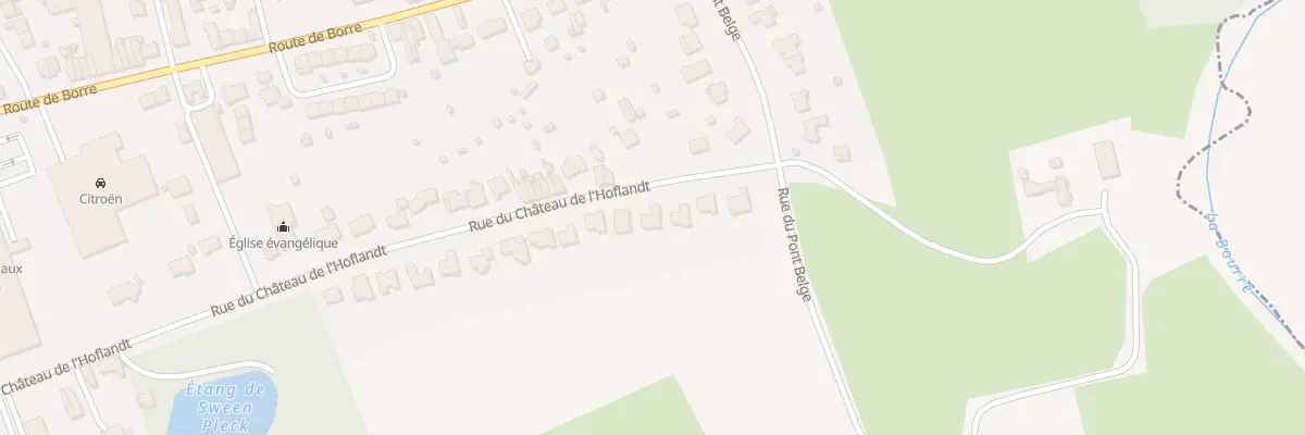 Plan du 124 Rue du Château de l’Hoflandt à Hazebrouck
