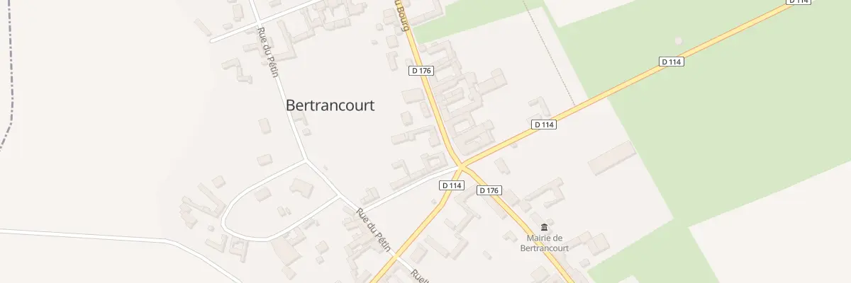 Plan du 3 Rue du Bourg à Bertrancourt