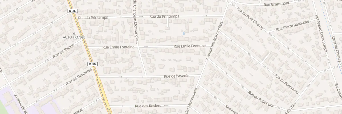 Plan du 15 Rue Emile Fontaine à Gagny