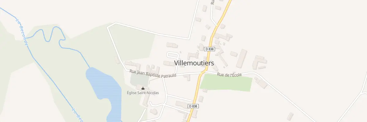 Plan du 3 Rue Jean Baptiste Patrauld à Villemoutiers