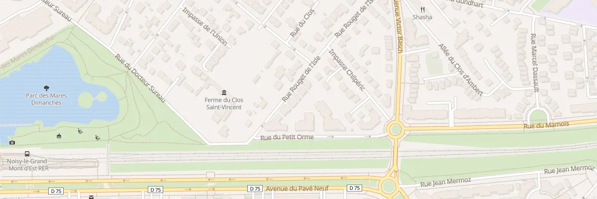 Plan du 111 Rue Rouget de l’Isle à Noisy-le-Grand