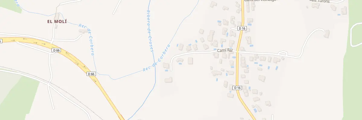 Plan du 8 Vc Camiral à Rodès