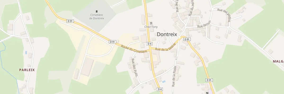 Plan du 10 Rte de Clermont - Ferrand à Dontreix