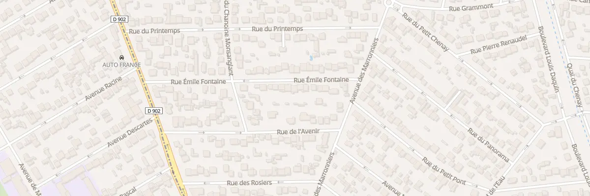 Plan du 13 Rue Emile Fontaine à Gagny