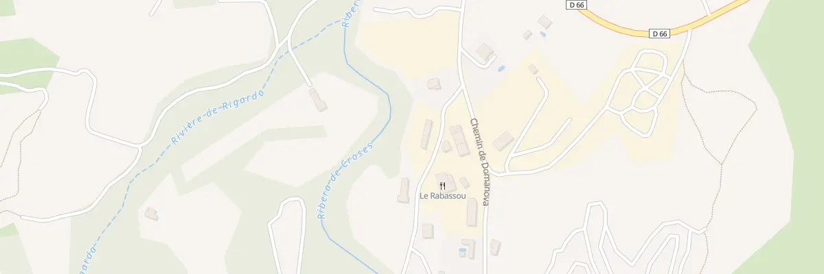 Plan du 15 Che de Domanova à Rodès