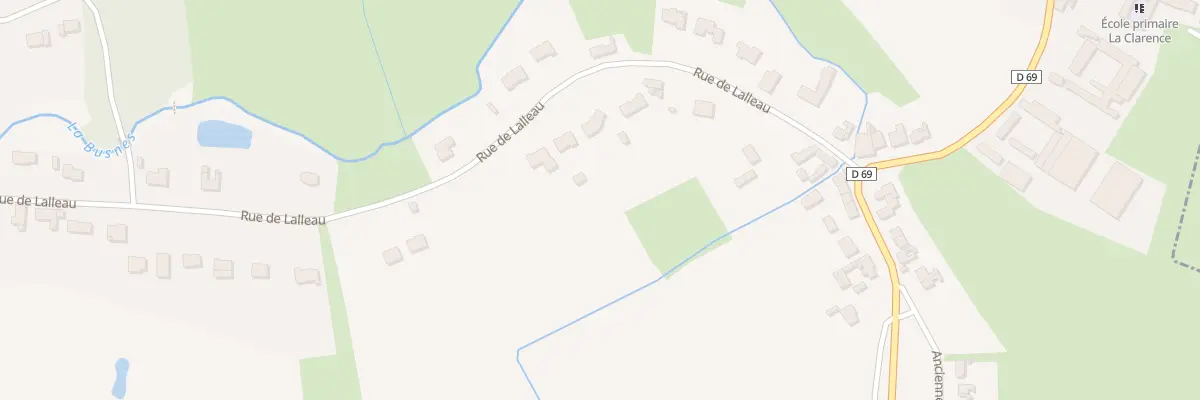 Plan du 269 Rue de Lalleau à Robecq