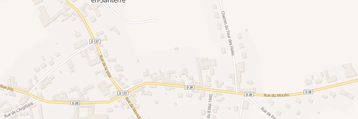 Plan du 13 Rue du Moulin à Mézières-en-Santerre