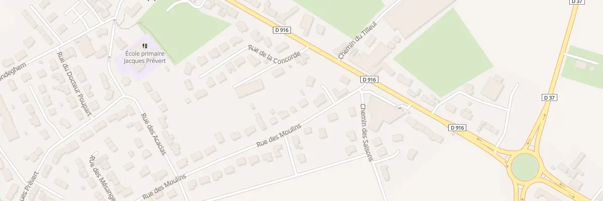 Plan du 6 Rue des Moulins à Saint-Sylvestre-Cappel