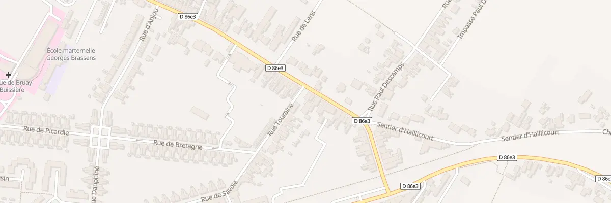 Plan du 628 Rue Louis Dussart à Bruay-la-Buissière