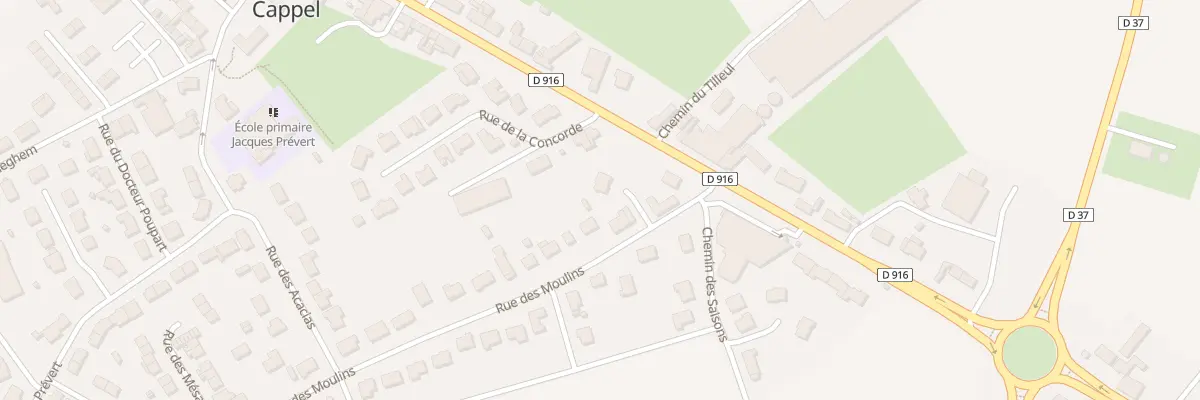 Plan du 2B Rue des Moulins à Saint-Sylvestre-Cappel