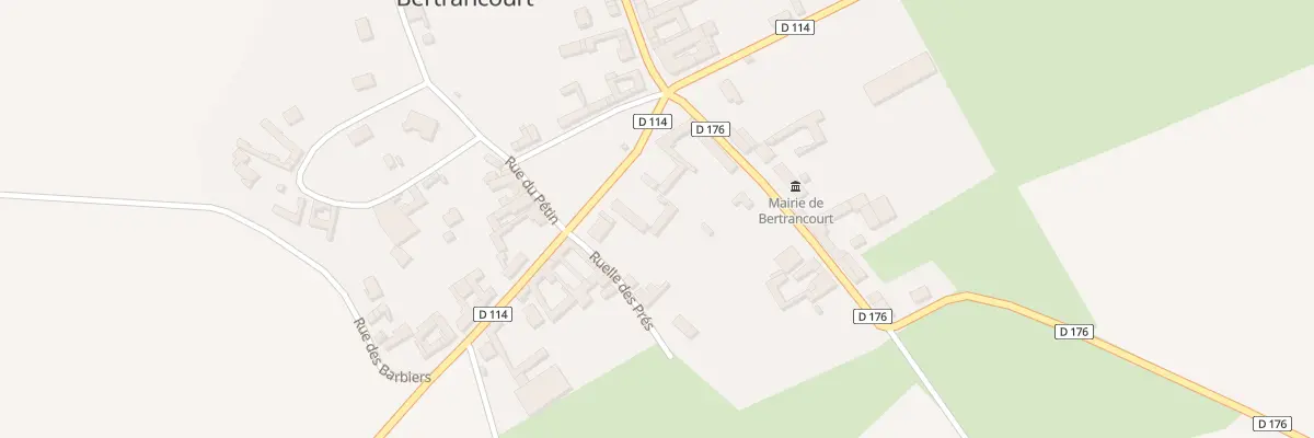 Plan du 5 Rue de la Paix à Bertrancourt