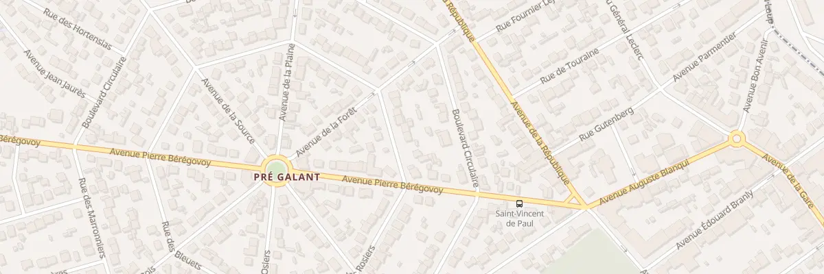 Plan du 10 Bd Pre Galant à Villepinte