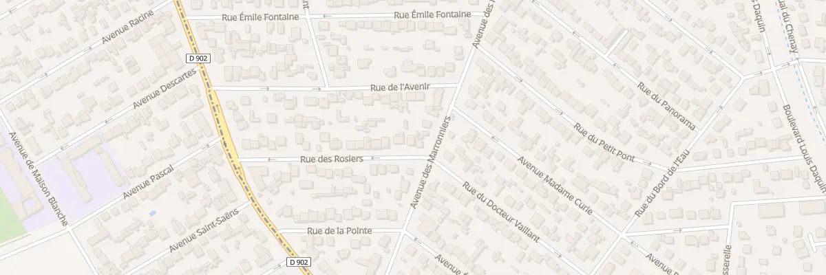 Plan du 2 Rue des Rosiers à Gagny