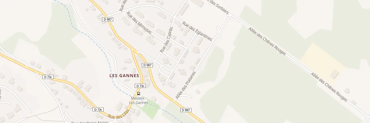 Plan du 8 Rue des Eglantines à Messeix