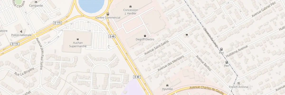 Plan du 34 Av Saint Saens à Villepinte