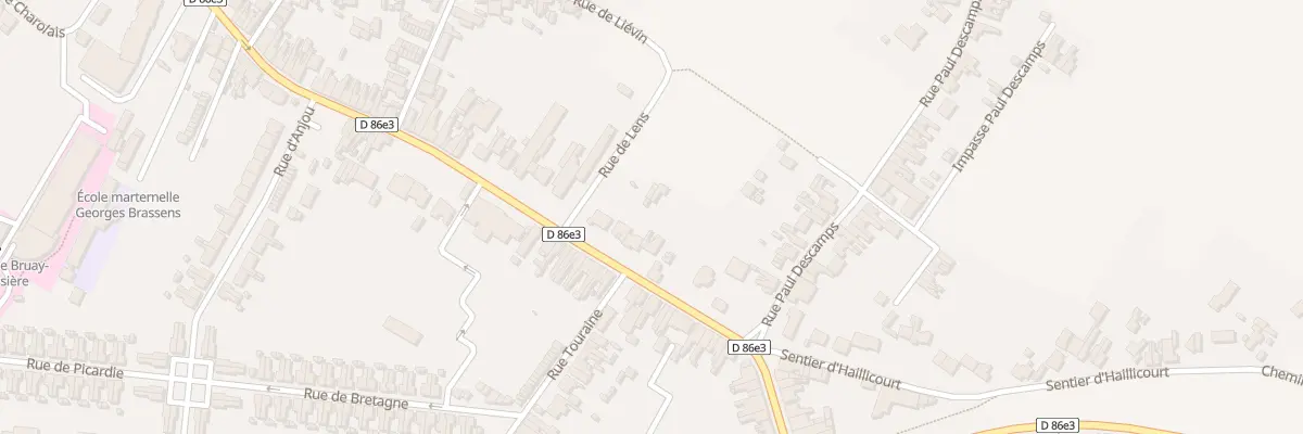Plan du 613 Rue Louis Dussart à Bruay-la-Buissière