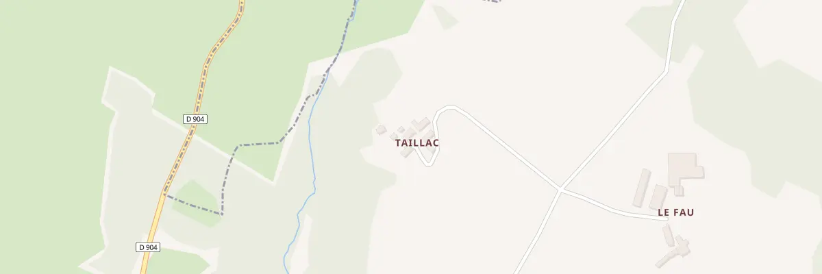 Plan du 6 Taillac à Villecomtal