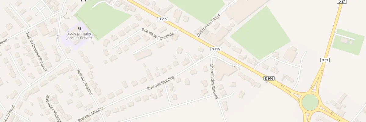 Plan du 4 Rue des Moulins à Saint-Sylvestre-Cappel