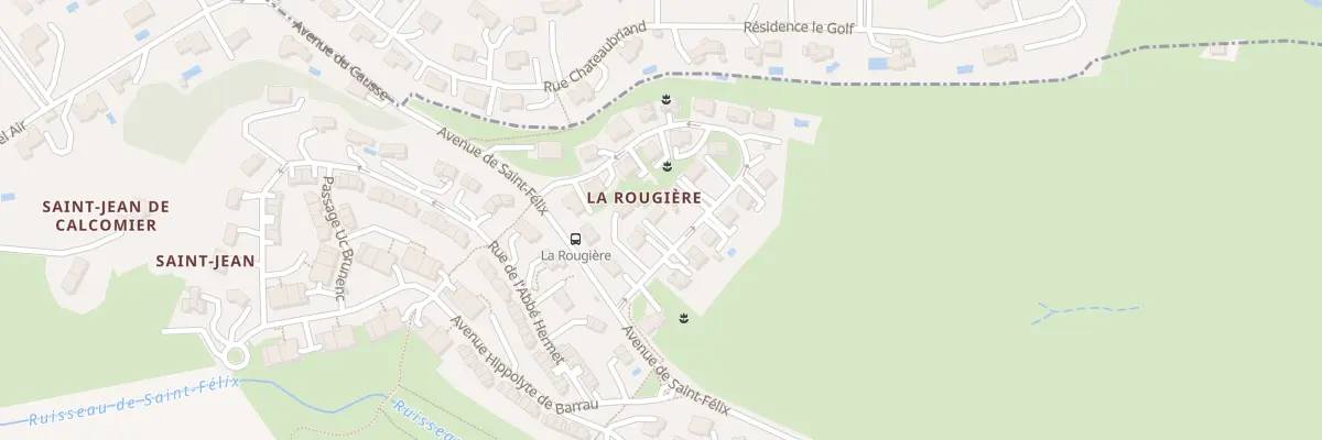 Plan du 9 Rue de la Rougière à Rodez