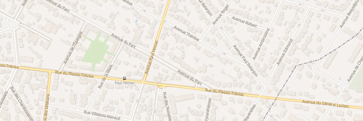 Plan du 121 Av du Parc à Champigny-sur-Marne