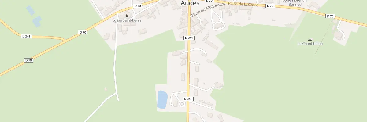 Plan du 22 Rte de Vaux à Audes