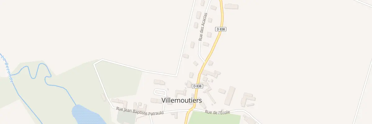 Plan du 4 Rue des Acacias à Villemoutiers