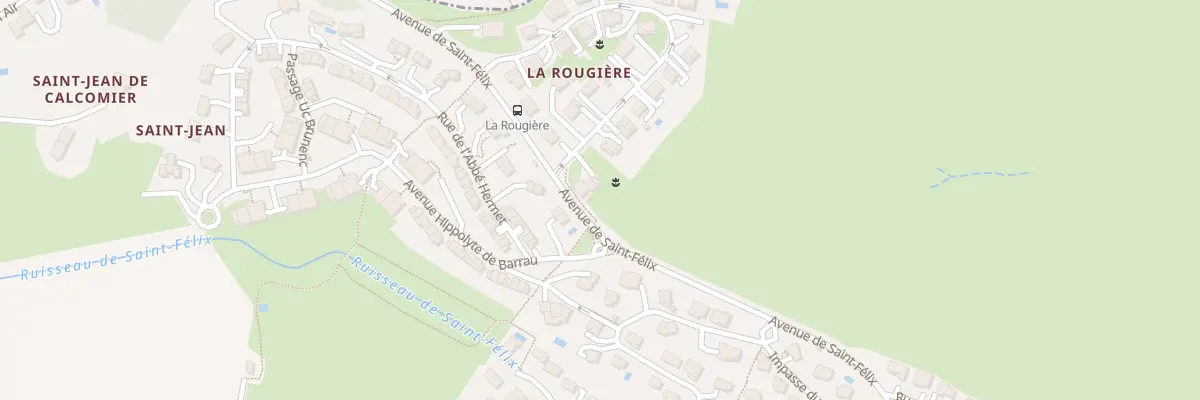 Plan du 2 Rue de la Rougière à Rodez