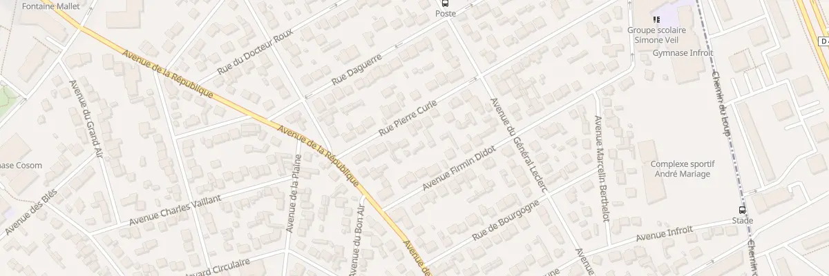 Plan du 12 Rue Pierre Curie à Villepinte