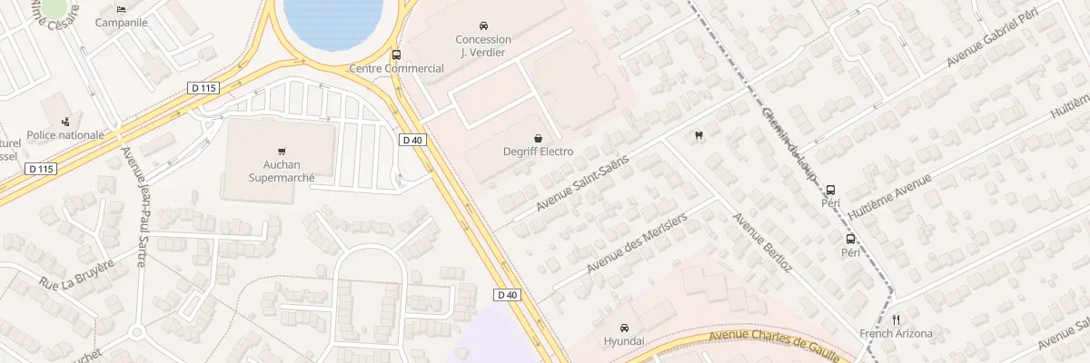 Plan du 32 Av Saint Saens à Villepinte