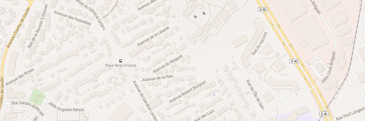 Plan du 28 Rue du Muguet à Villepinte