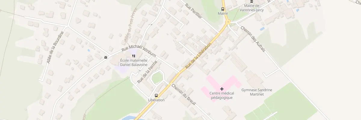 Plan du 12 Rue de la Libération à Varennes-Jarcy