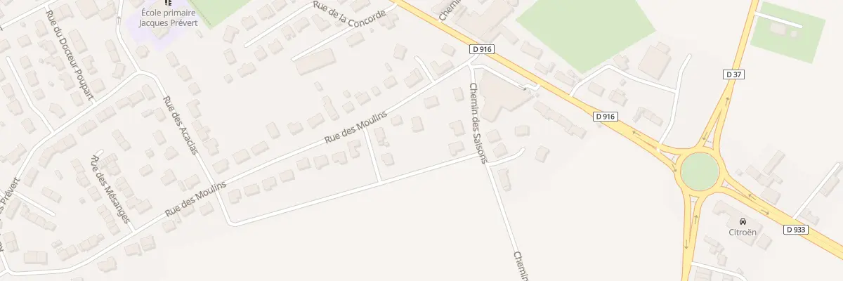 Plan du 3 Rue des Moulins à Saint-Sylvestre-Cappel
