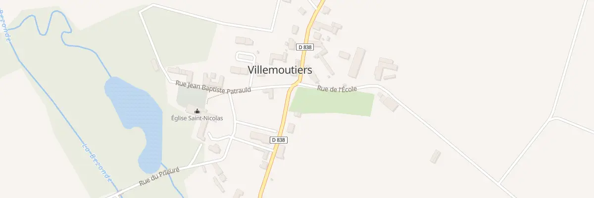 Plan du 2 Rue du Moulin de Pierre à Villemoutiers
