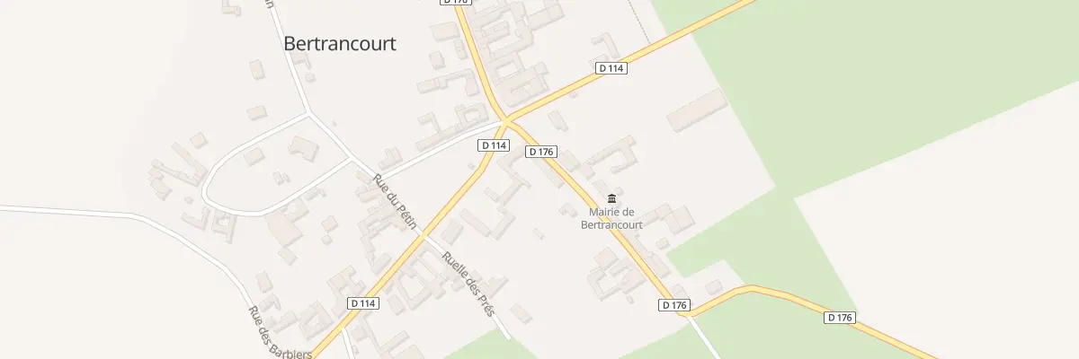 Plan du 1 Rue de la Paix à Bertrancourt