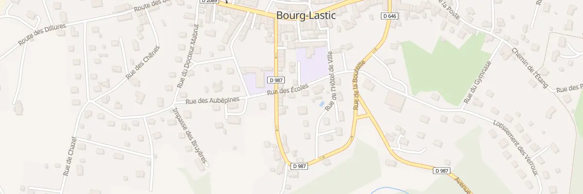 Plan du 14 Rue des Ecoles à Bourg-Lastic