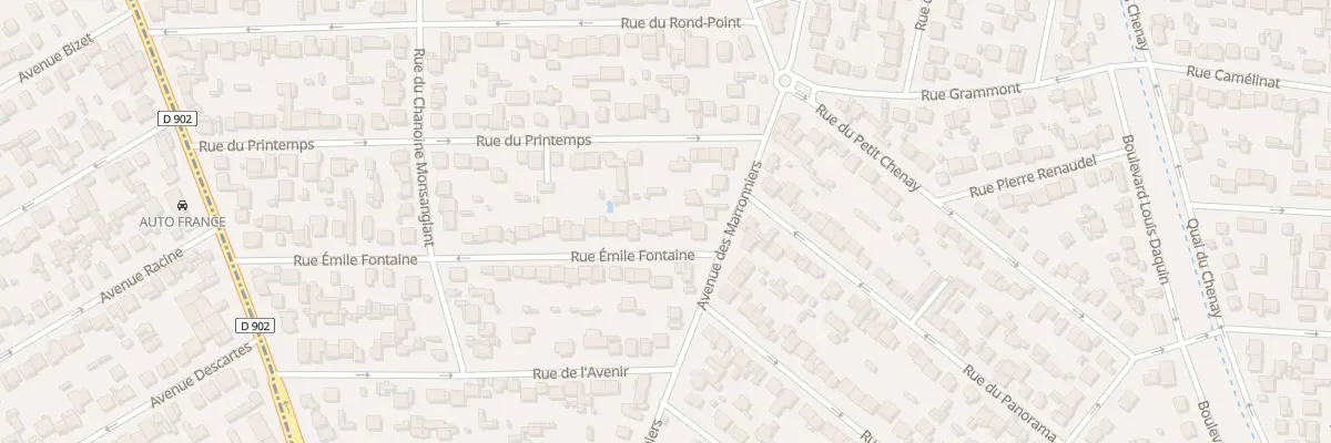 Plan du 4 Rue Emile Fontaine à Gagny