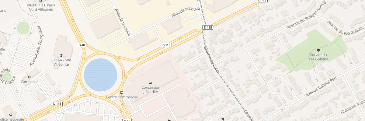 Plan du 12 Av Mozart à Villepinte