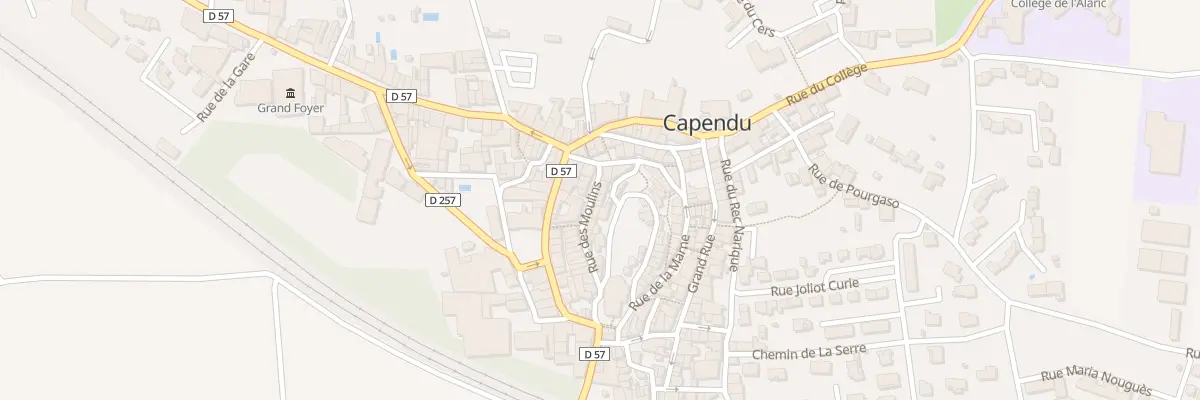 Plan du 7 Rue des Moulins à Capendu