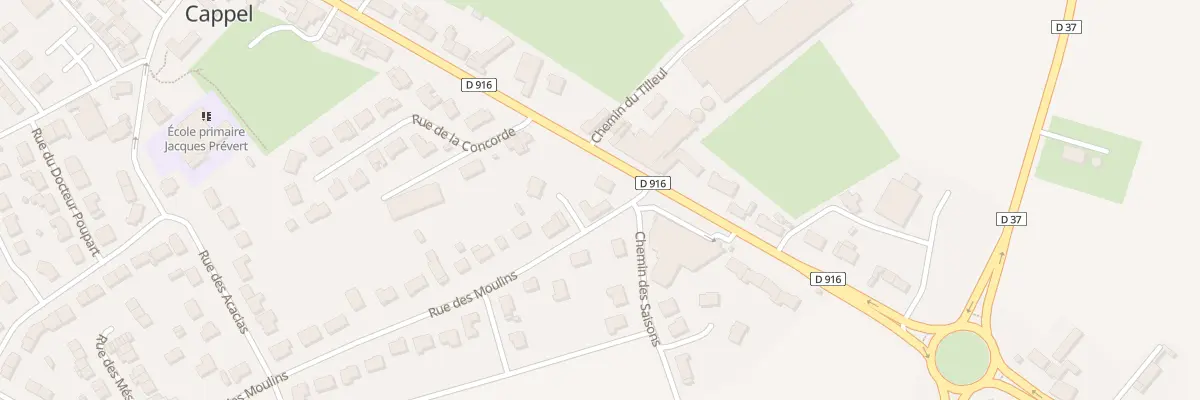 Plan du 2 Rue des Moulins à Saint-Sylvestre-Cappel