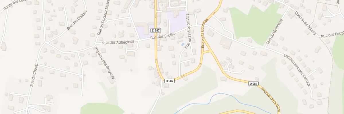 Plan du 8 Rue de l’Hôtel-de-ville à Bourg-Lastic
