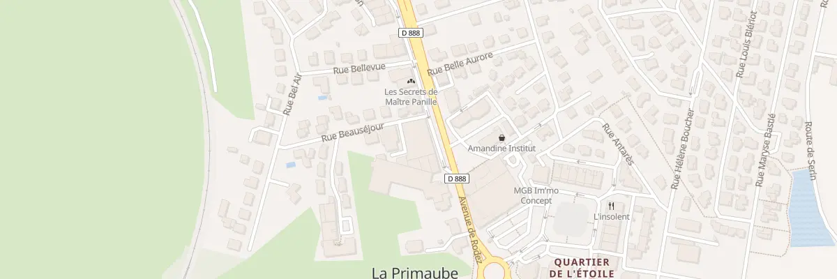 Plan du 13 Av de Rodez à Luc-la-Primaube