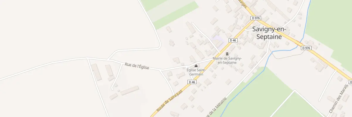 Plan du 16 Rue de l’Eglise à Savigny-en-Septaine