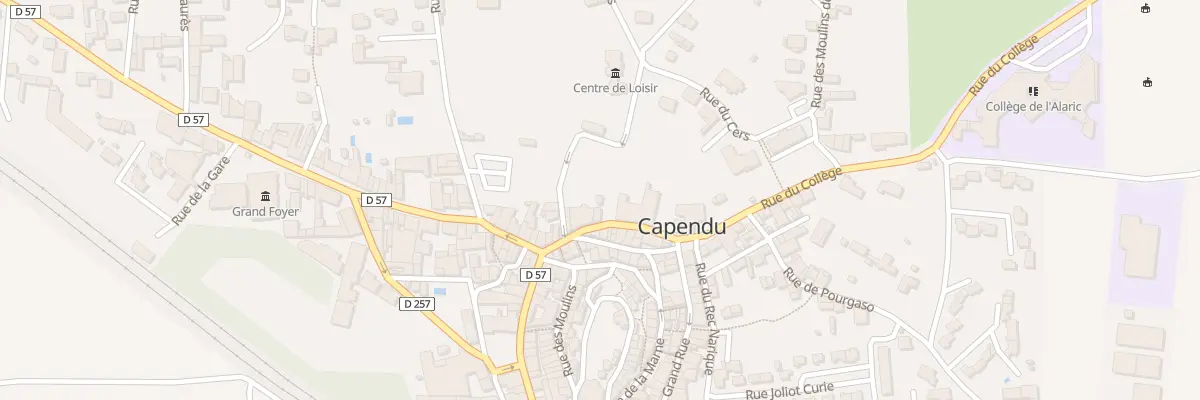 Plan du 7 Rue du Collége à Capendu