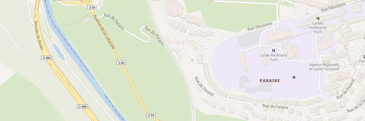 Plan du 53 Rue de Paraire à Rodez