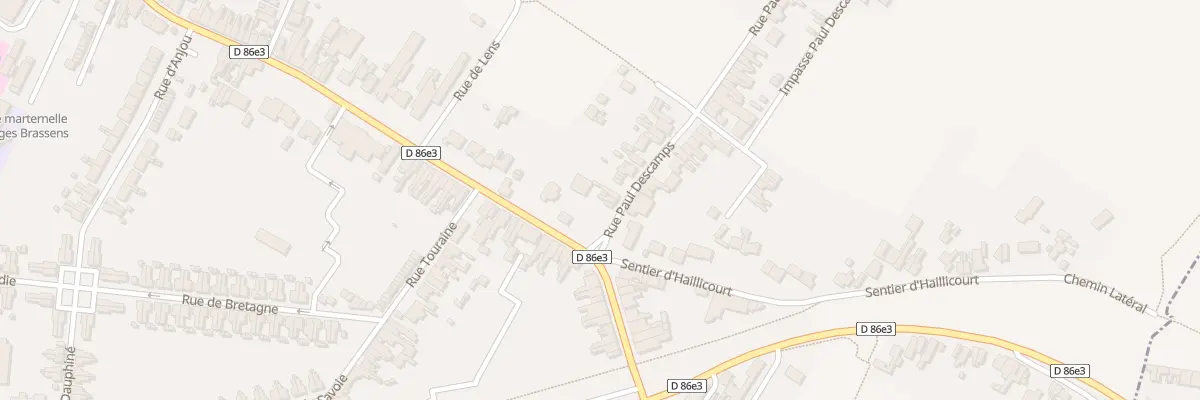 Plan du 39 Rue Paul Descamps à Bruay-la-Buissière