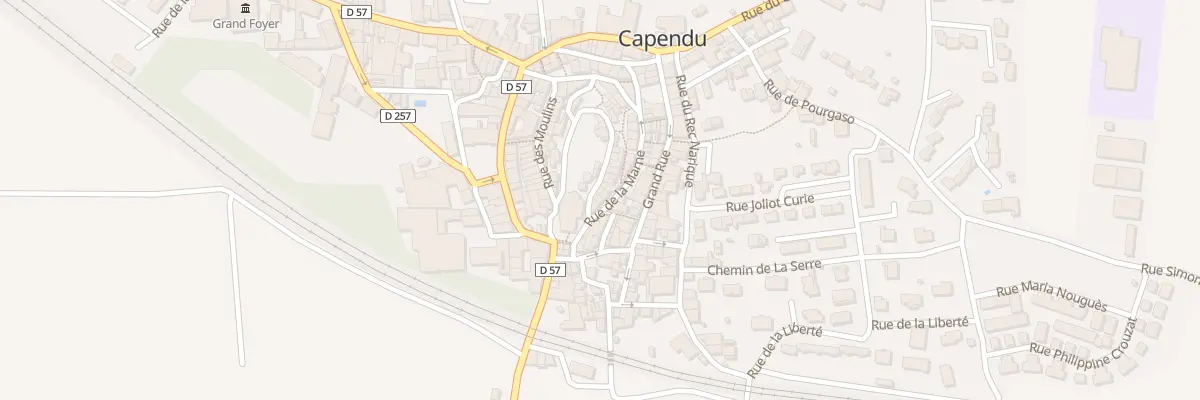 Plan du 43 Rue de la Cité à Capendu