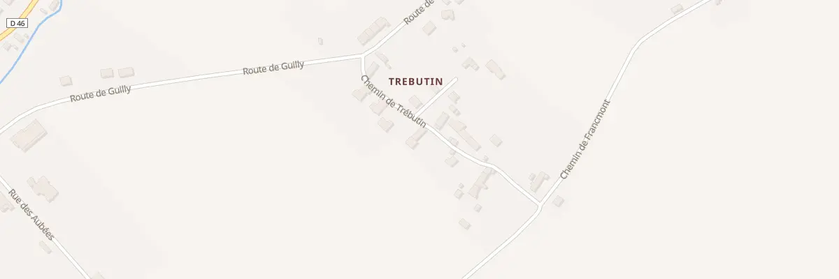 Plan du 128 Che de Trébutin à Sainte-Solange