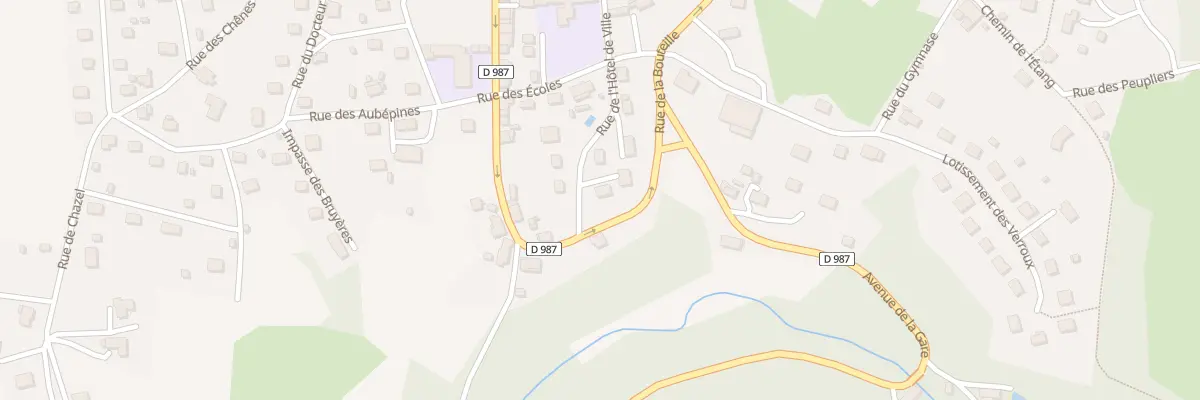 Plan du 13 Rue de l’Hôtel-de-ville à Bourg-Lastic