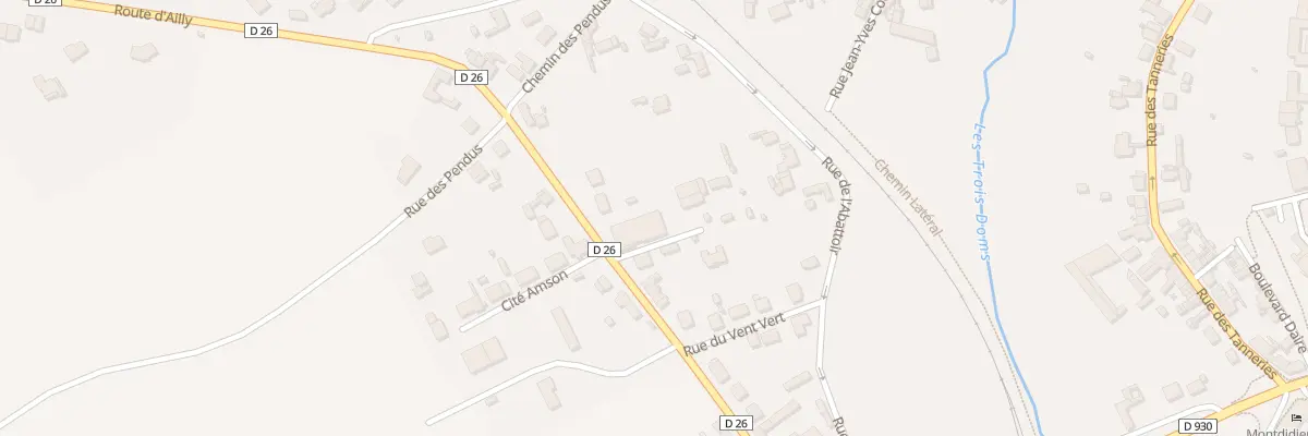 Plan du 26 Rte d’Ailly à Montdidier