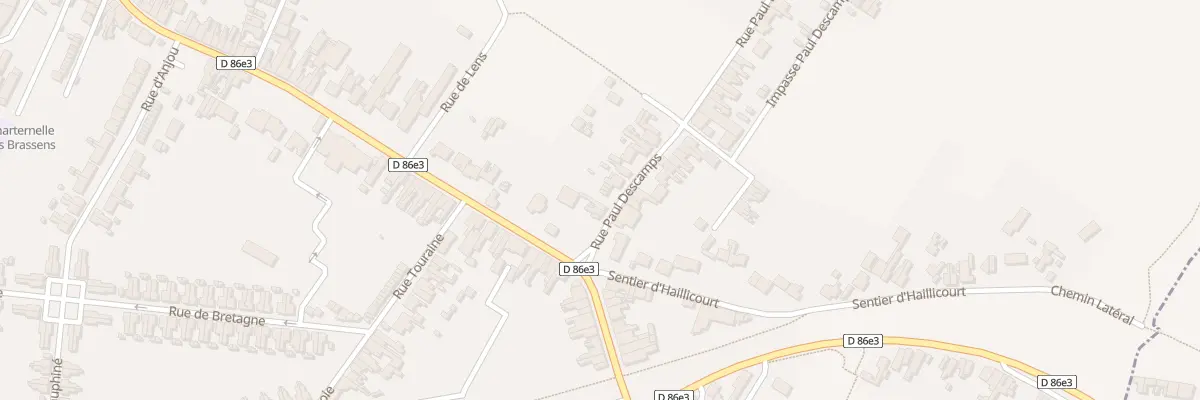 Plan du 43 Rue Paul Descamps à Bruay-la-Buissière